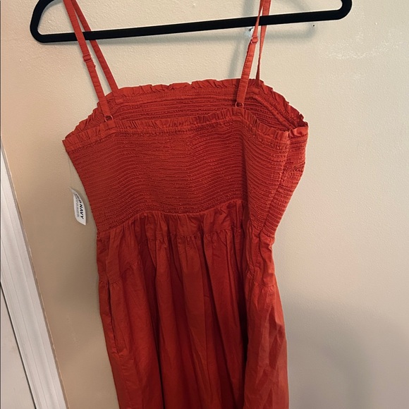 NWT Old Navy Terracotta Smocked Dress - Picture 3 of 3